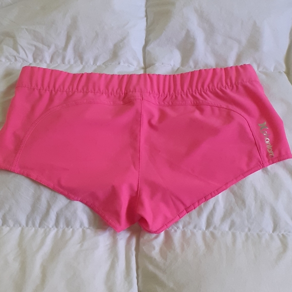 Neon Pink Hurley Phantom Short Shorts - Picture 2 of 4